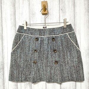 Cago Mini Skirt with Front Button Design